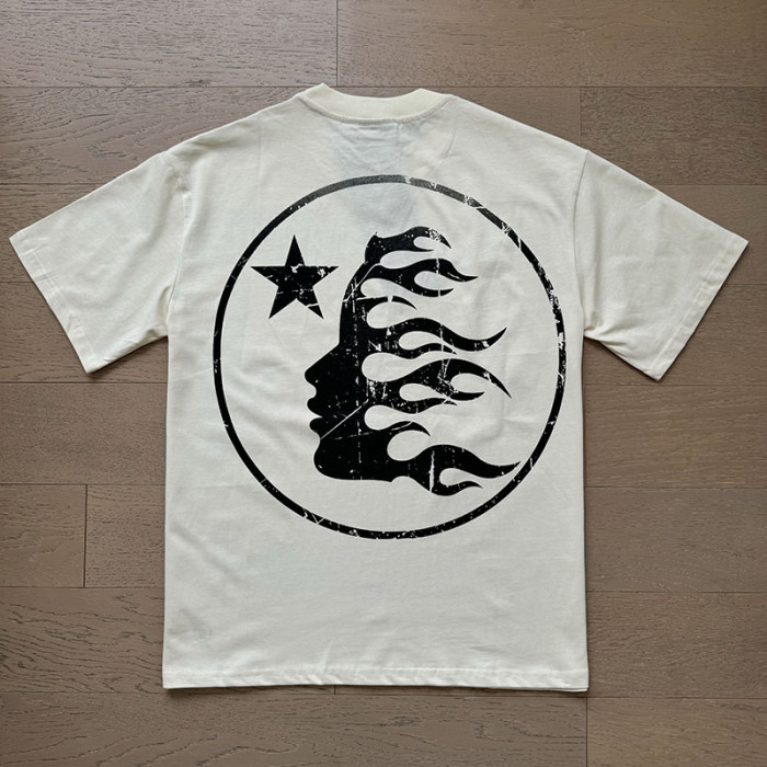 Hellstar Studio Standing Man Flame Brain Skull Print Tee 2 colors
