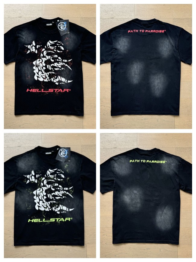 Hellstar Studio Inked Sideways Goddess Monogrammed Washed Version Tee 2 colors