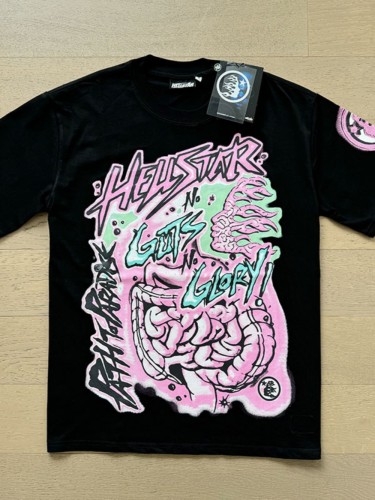 Hellstar Studio Back Abstract Body Monogram Print Tee