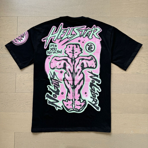 Hellstar Studio Back Abstract Body Monogram Print Tee