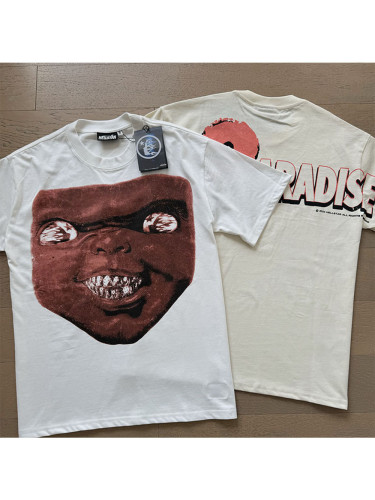 Hellstar Studio Portrait Metal Teeth Smile Logo Print Tee 2 colors