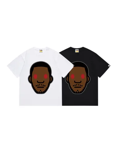 Co-branded cartoon character print Tee 2 colors