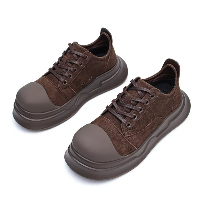 Ugly cute big head shoes heightened thick bottom plate shoes 3 colors