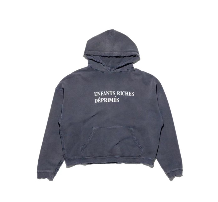 ERD Vintage Gradient Dye Washed Illustration Aged Hoodie 15 colors
