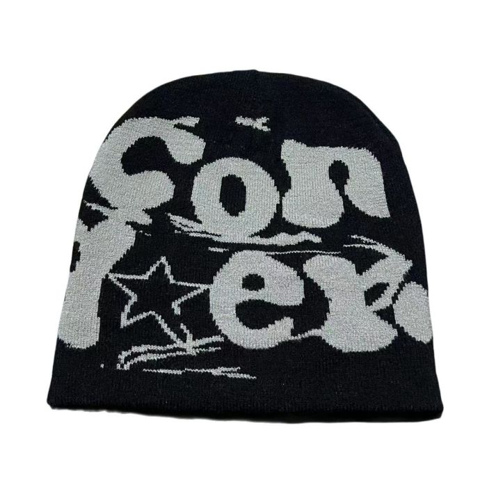 Dopamine Cartoon Letter Knit beanie 6 colors