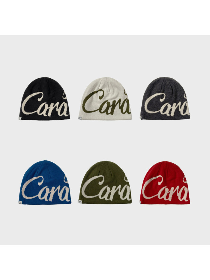 Monogrammed Star Jacquard Reversible Knit Cold beanie 6 colors