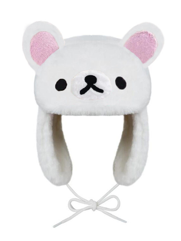 Thickened cartoon animal ear protection cold beanie 51 colors