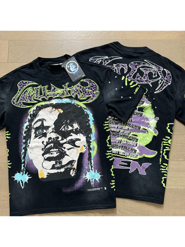 Hellstar Studio Rapper Vintage Printed Washed Version Tee