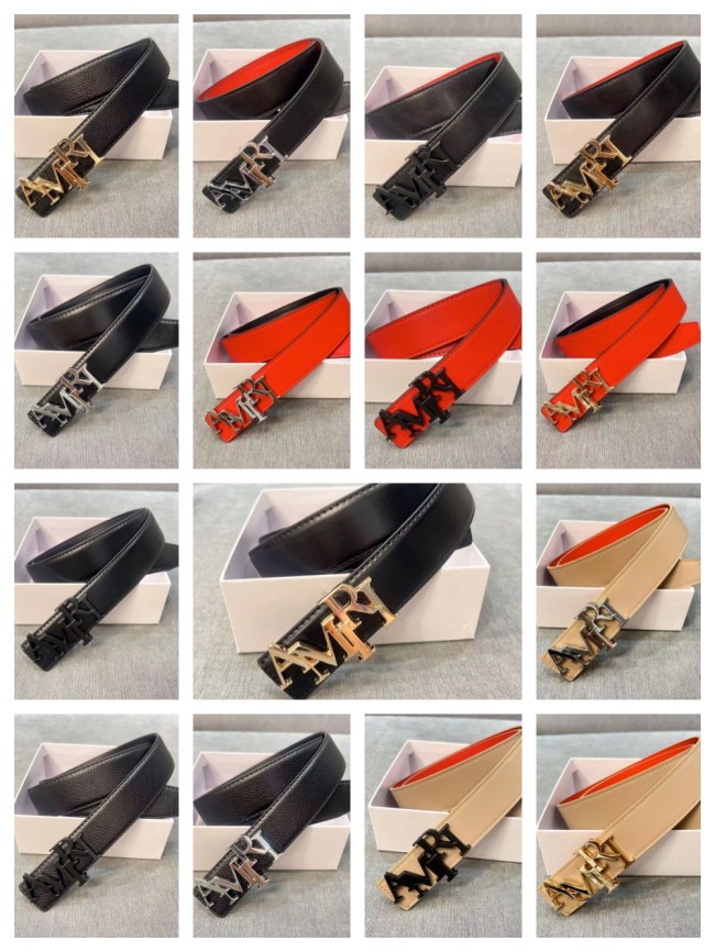 Amiri Metal Monogrammed Logo Belt【Width 3.8 cm】