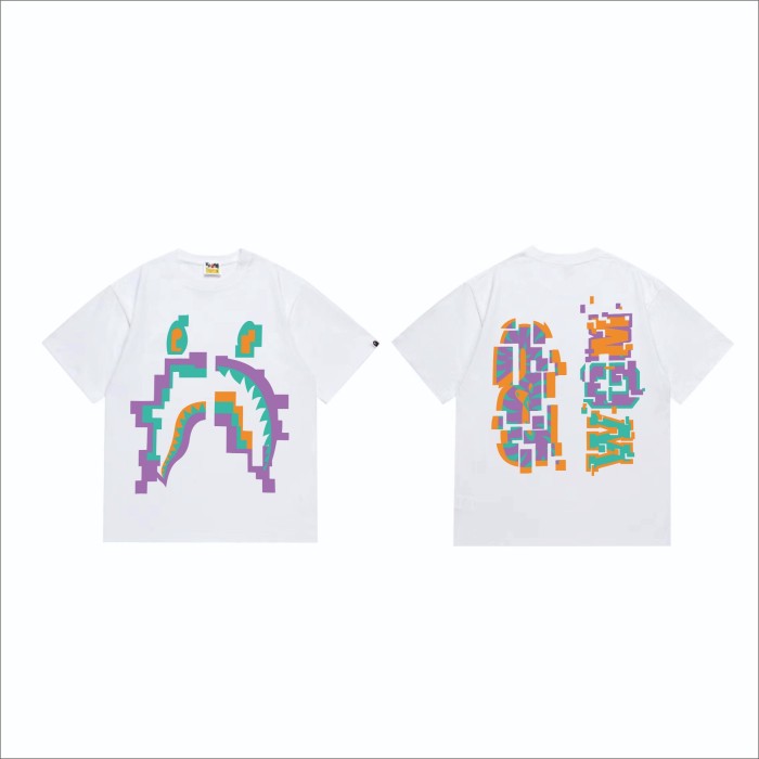 A Bathing Ape Digital Shark Print tee 2 colors