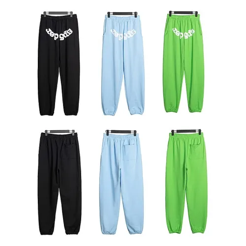 Bold font on front Foam printed pants 3 Colors