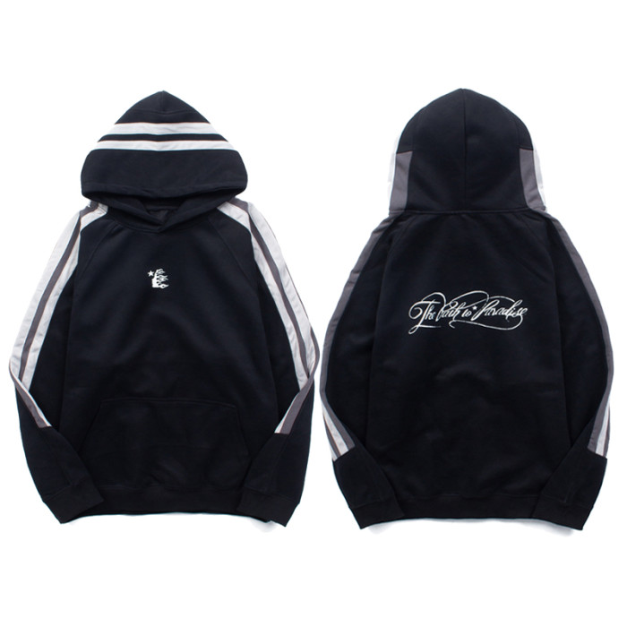 Hellstar Studio Side striped hoodie black