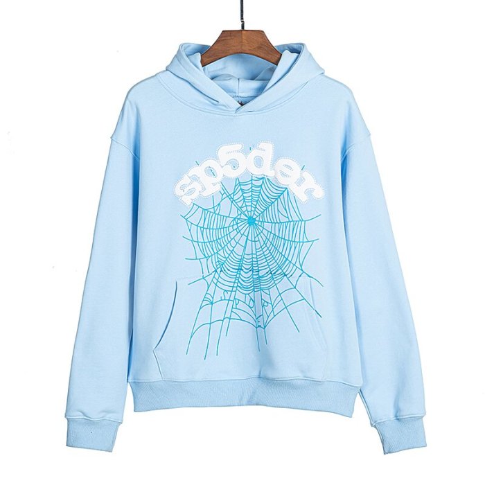 Young Thug-Sp5der Spiderweb Foam Alphabet Star Print Hoodie 4 colors