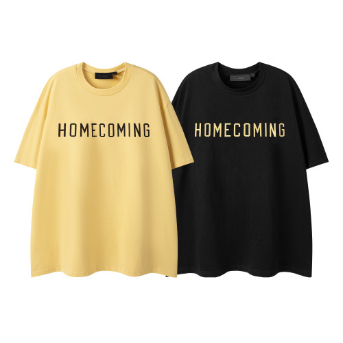 Offset Printed Letter Round Neck tee 3 colors