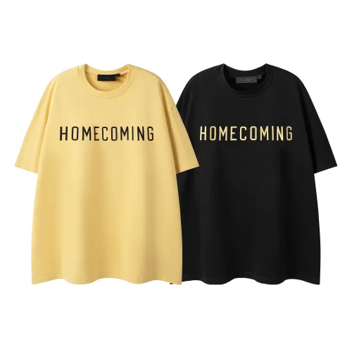 Offset Printed Letter Round Neck tee 3 colors