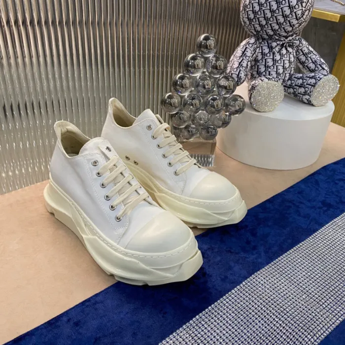 Rick 0wens Low-Top Sneakers - All White