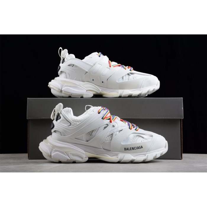 B@LENCI@GA TRACK x WHITE WHITE