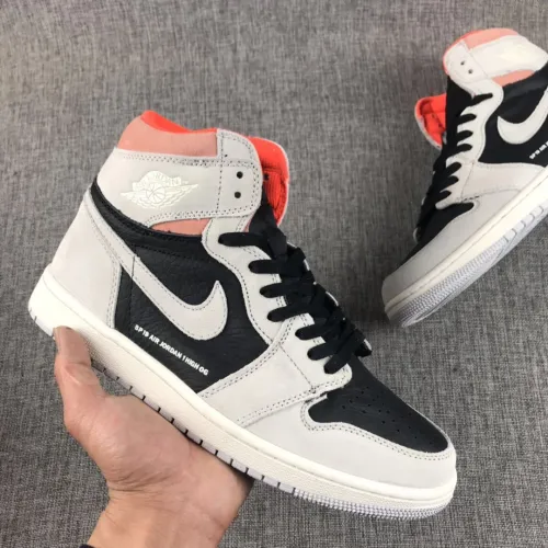 JORD@N 1 RETRO HIGH x NEUTRAL GREY HYPER CRIMSON
