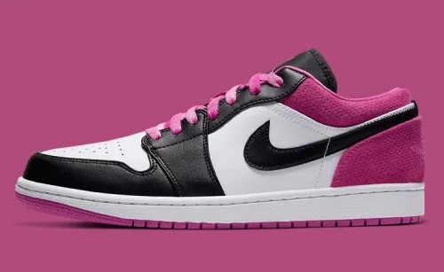 JORD@N 1 LOW x BLACK ACTIVE FUCHSIA