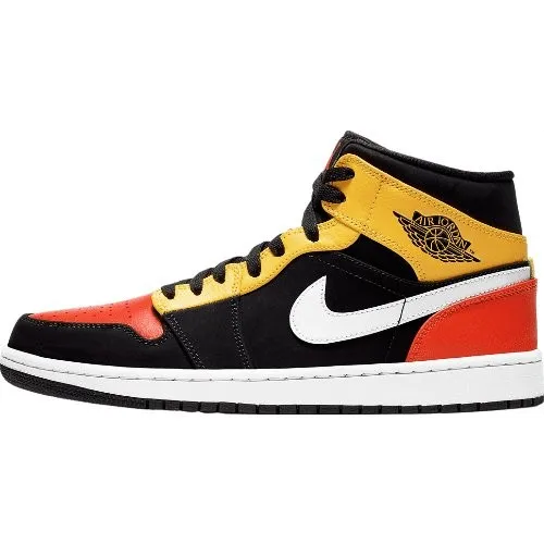 JORD@N 1 MID x BLACK AMARILLO ORANGE