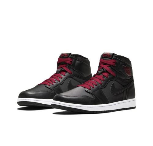 JORD@N 1 RETRO HIGH x BLACK SATIN GYM RED