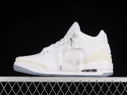 AIR JORD@N 3 RETRO PURE MONEY WHITE/WHITE-WHITE