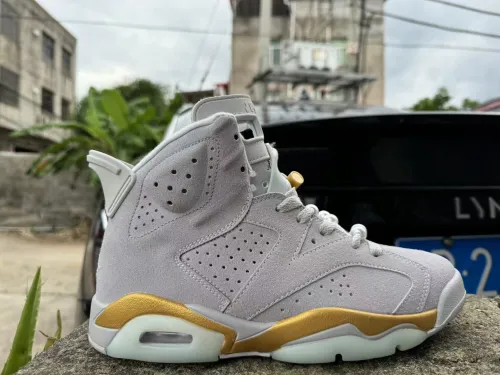 Jordan 6 Gold Hoops
