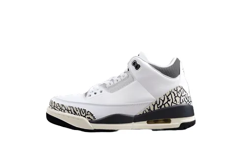 AIR JORD@N 3 RETRO GS WHITE/BLACK/IRON/LIGHT ASH GREY/SAIL/CEMENT GREY