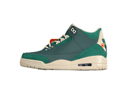 AIR JORD@N 3 RETRO BICOASTAL/BLACK/MALACHITE/FOSSIL