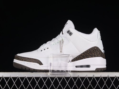 AIR JORD@N 3 RETRO MOCHA WHITE/CHROME-DARK MOCHA