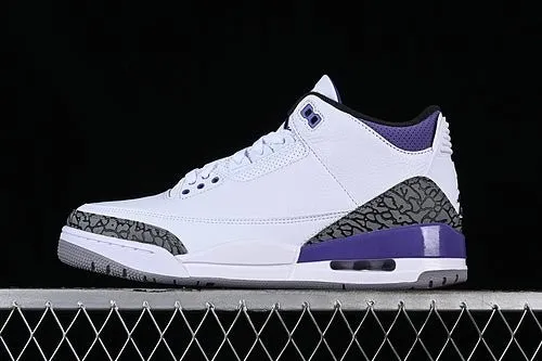 AIR JORD@N 3 PINE GREEN WHITE/BLACK/GREY/PURPLE