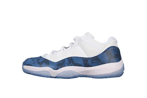 AIR JORD@N 11 RETRO LOW NAVY SNAKESKIN 2019 WHITE/BLACK