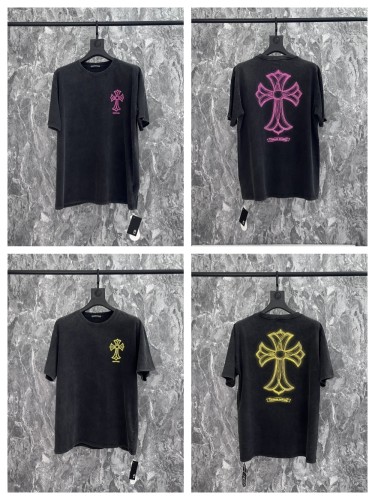 Back large cross print vintage washed version Tee 2 colors