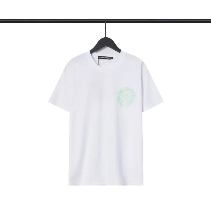 Horseshoe Loop Back Embroidered Leather tee 2 colors