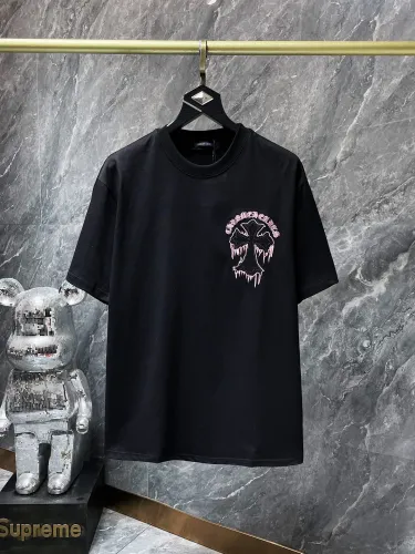 Paw Print Cross Sanskrit Letter Patch Embroidered Tee 2 colors