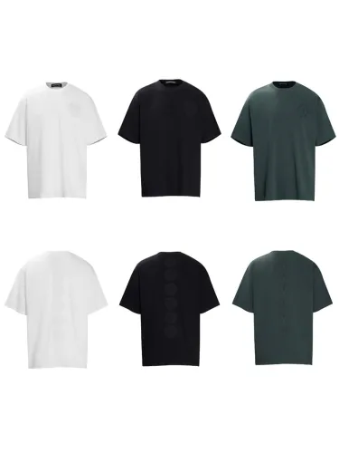 Back a line of horseshoe logo embroidery Tee 3 colors