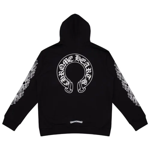 Scroll Logo Minimalist Zipper Hooded Sweatshirt 2 colors
