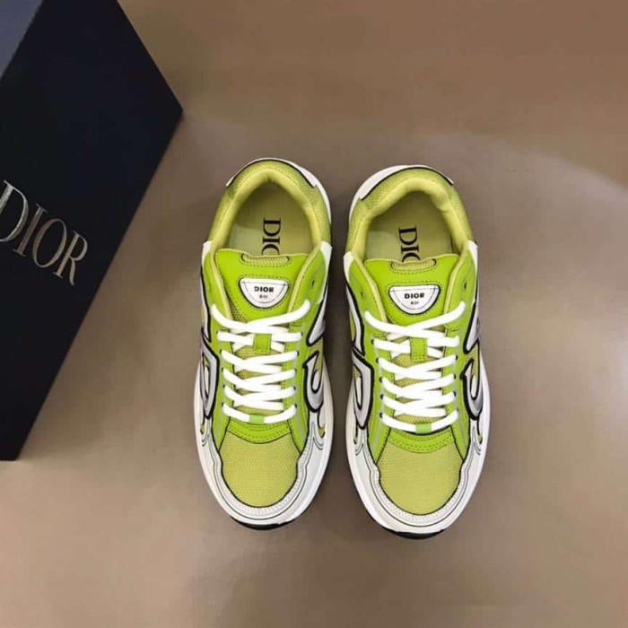 D1OR B30 SNEAKER YELLOW MESH AND WHITE TECHNICAL FABRIC   CD87
