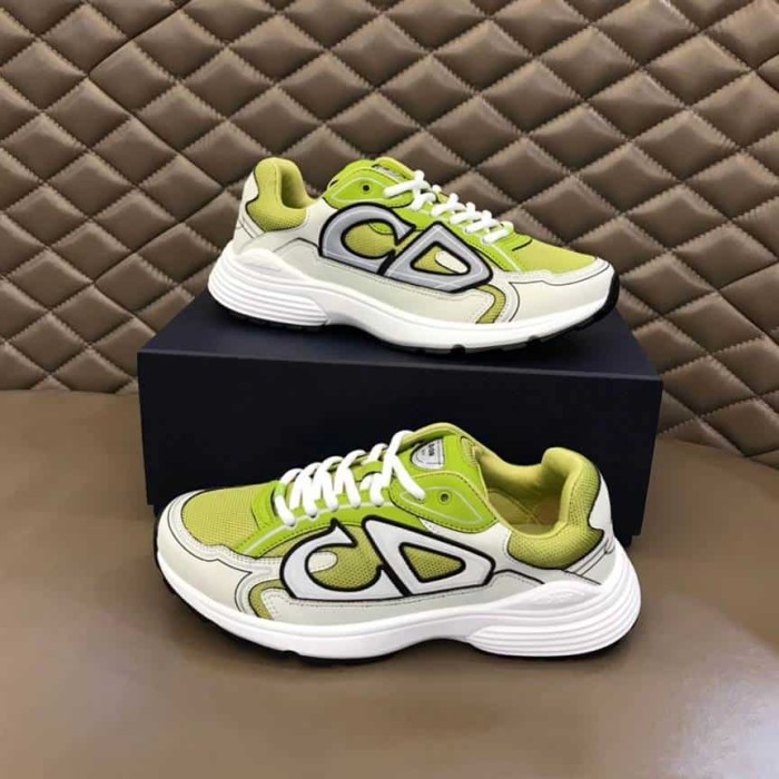 D1OR B30 SNEAKER YELLOW MESH AND WHITE TECHNICAL FABRIC   CD87
