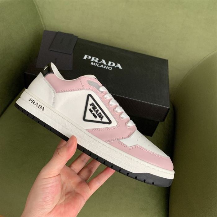 PR@DA@ DISTRICT SNEAKER WHITE PINK   PRD089