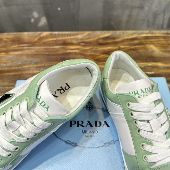 PR@DA@ DOWNTOWN LEATHER SNEAKERS   PRD088