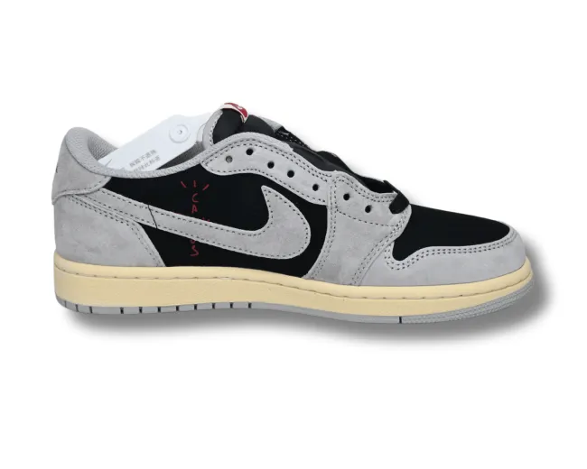 Tr@vis Scott
 x Air Jord@n 1 Low Smoke Grey-Black