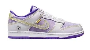 N*ke Dunk Low Union Passport Pack Grey Purple