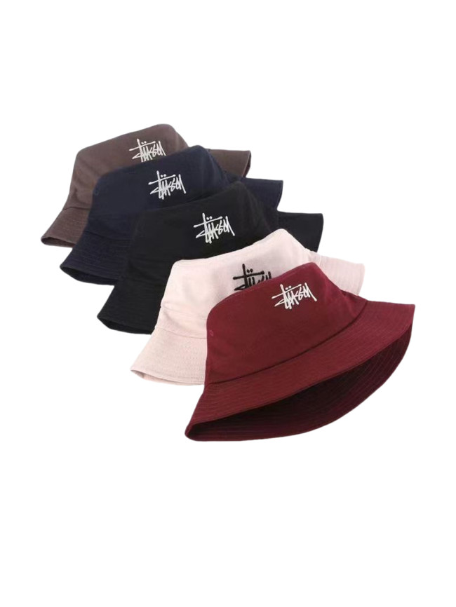 Stussy STU embroidered logo fisherman's hat 5 colors