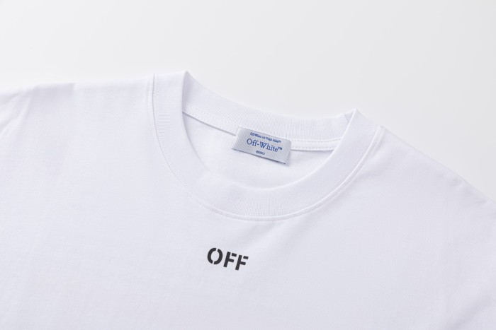 Off-White Sun Smiley Letter Print Tee