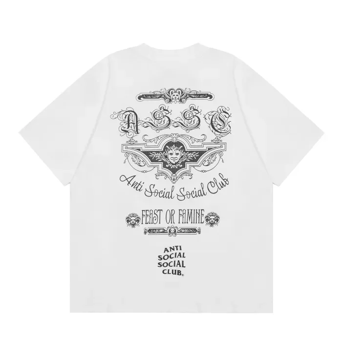 Assc Anti social social club Anti Social Slogan Rose Love Bear Printed Tee 20 colors