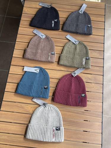 Vertical Letter Logo Embroidered Small Label Cold beanie 7 colors