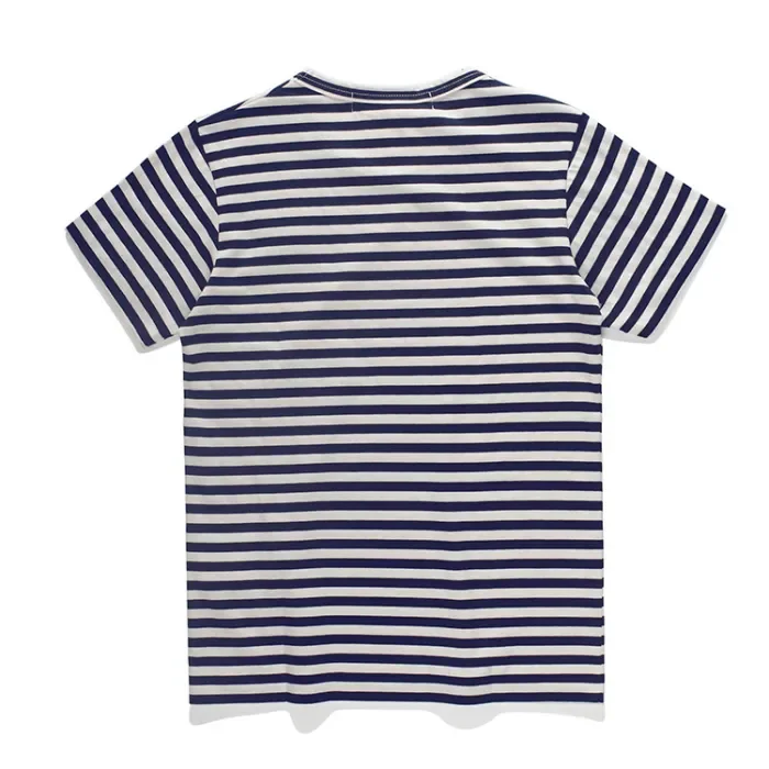 Cdg Play Classic Striped Heart Embroidered Tee 6 colors