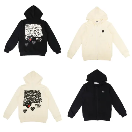 Overlapping Letter Print Hoodie 2 Colors