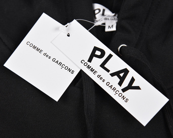Cdg Play Multi-Expression Vertical Heart Hoodie 2 Colors